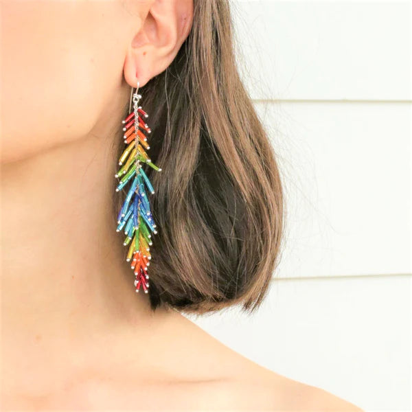Duster Earrings Rainbow
