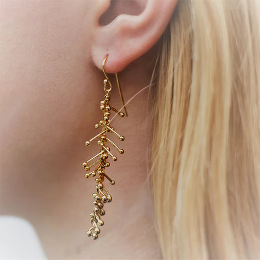 Feather Chain Earrings