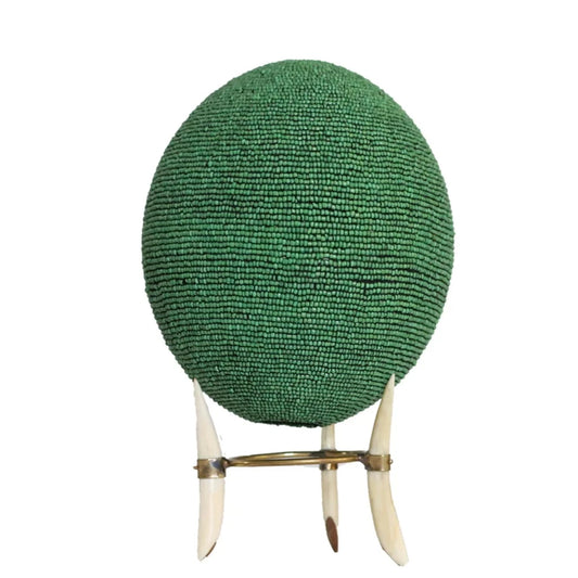 Beaded Ostrich Egg