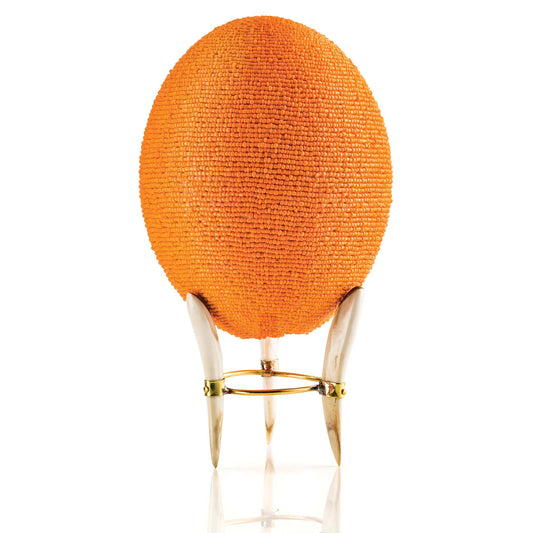 Beaded Ostrich Egg
