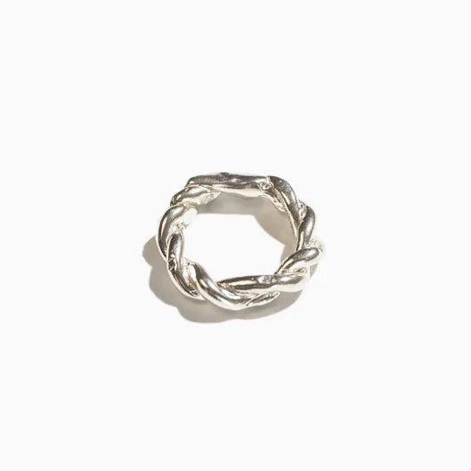 Silver Twisted Rope Ring